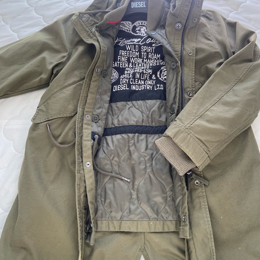 Diesel Men's Khaki Military Jacket